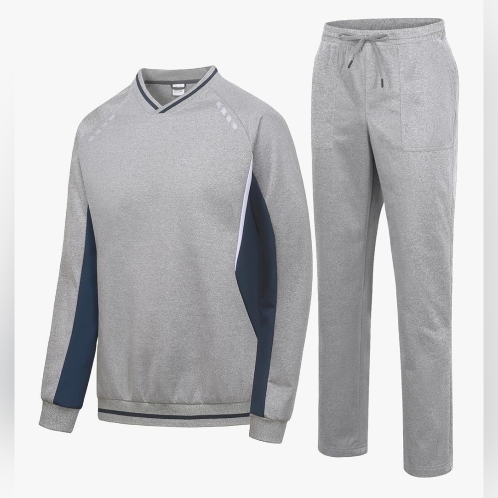 NWT Little Donkey Andy Sweatsuit V Neck Tracksuit Track Suit Joggers Shirt 😀